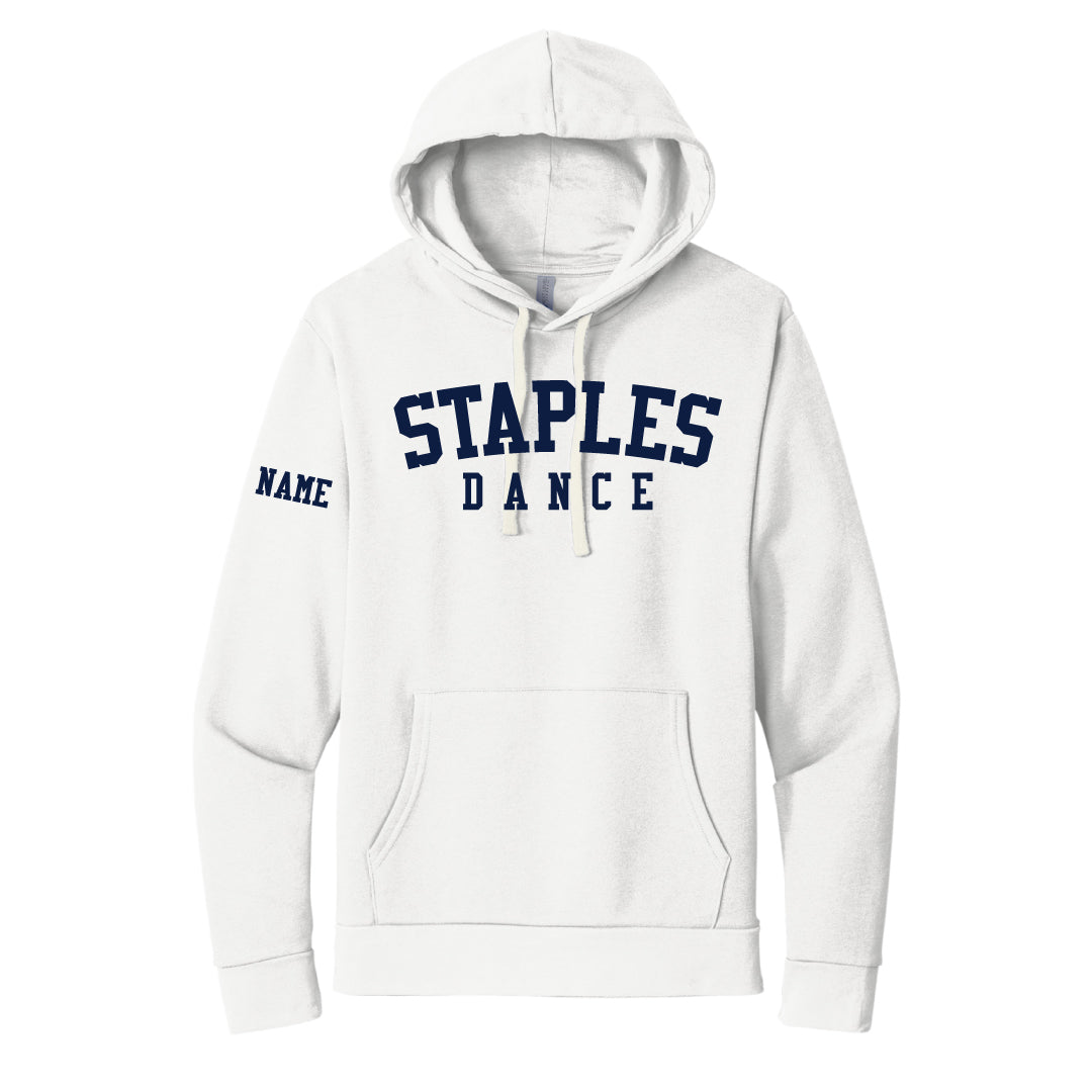 Staples Dance Team Hooded Sweatshirt Logowear Staples Dance Team White Adult XS