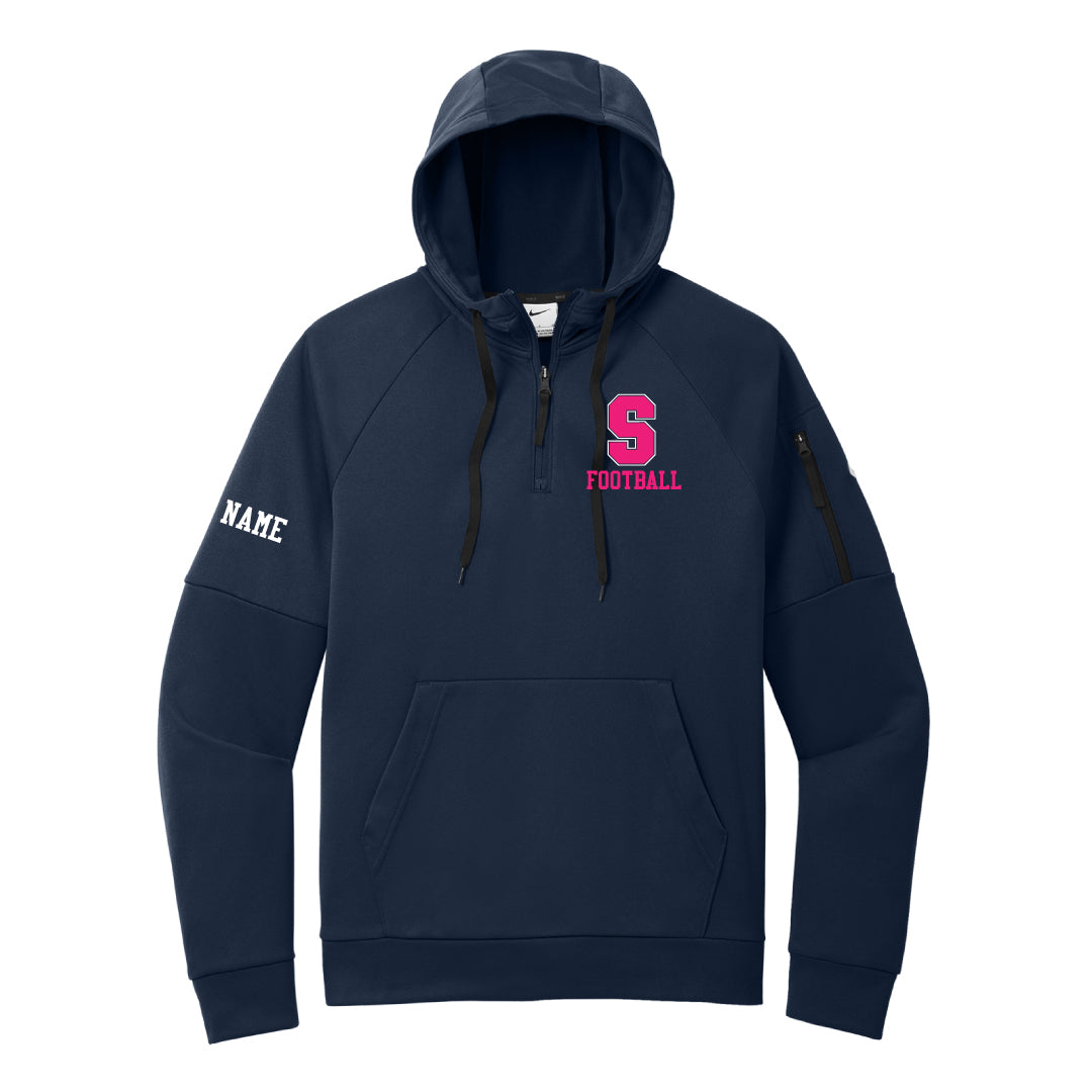 Staples Football Nike Therma Fit 1/4 Zip Fleece Hoodie