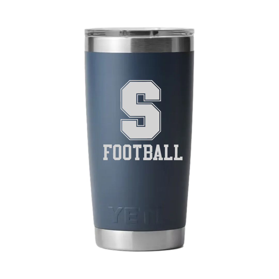 Staples Football 20 oz Yeti Tumbler