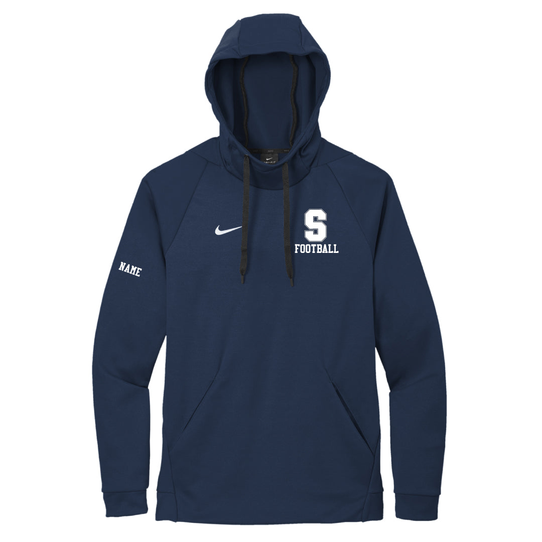 Staples Football Nike Therma Fit Fleece Hoodie Logowear Staples Football Adult S