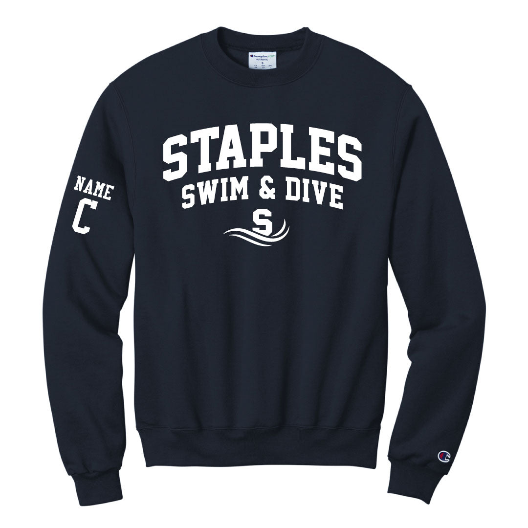 Staples Girls Swim & Dive Champion Crewneck Sweatshirt