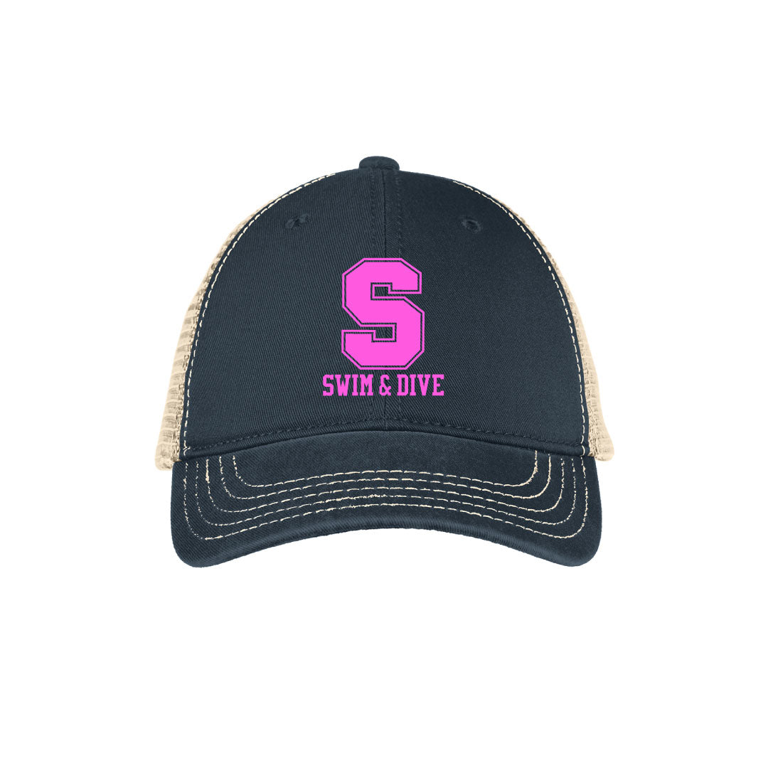 Staples Girls Swim & Dive Distressed Hat