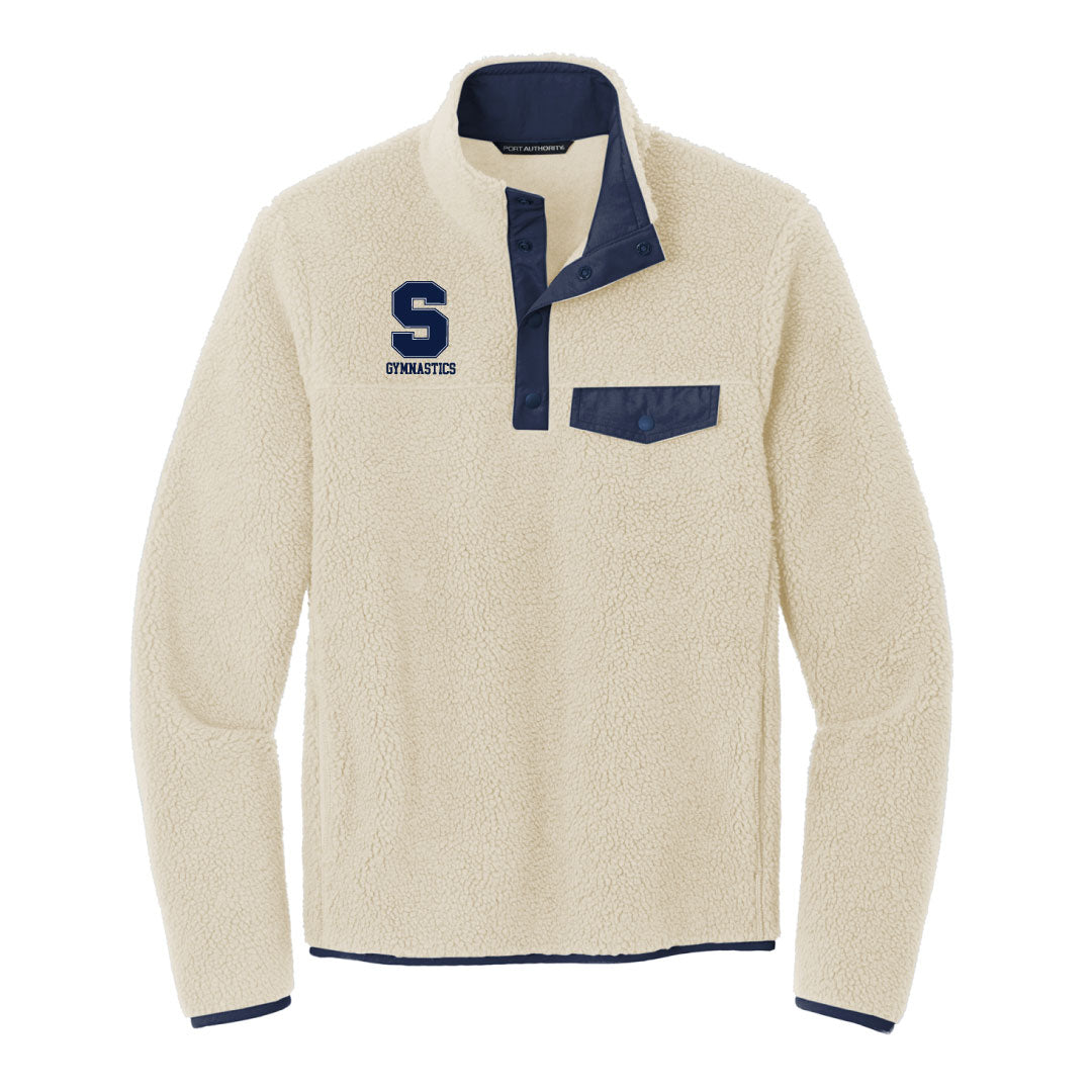 Staples Gymnastics Snap Button Sherpa