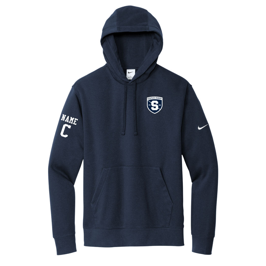 Staples Rugby Nike Hooded Sweatshirt Logowear Staples Rugby Navy Adult XS