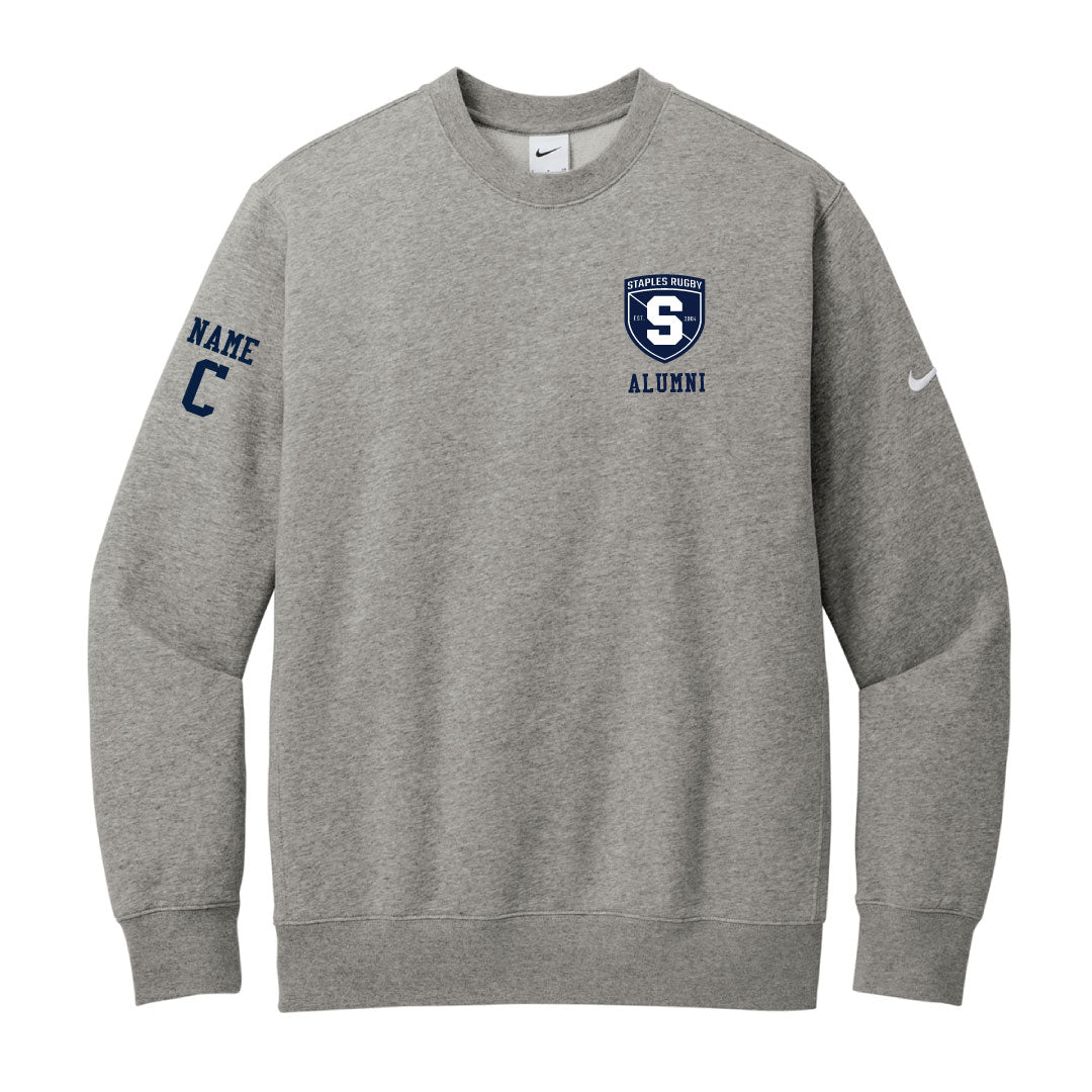 Staples Rugby Nike ALUMNI Crewneck Sweatshirt Logowear Staples Rugby Grey Adult XS