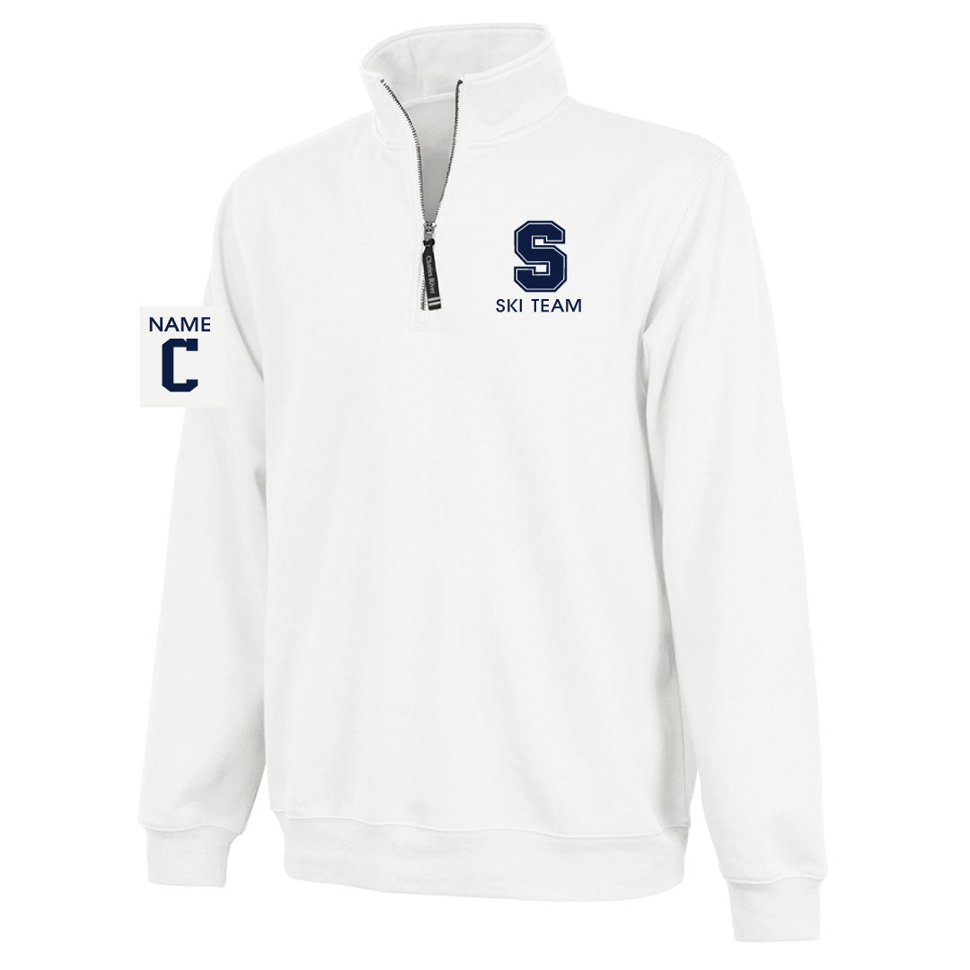 Staples Ski 1/4 Zip Sweatshirt Logowear Staples Ski White Adult XS