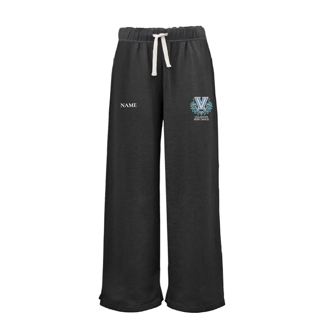Villanova Irish Dance Wide Leg Sweatpant Logowear Villanova Irish Dance Black Ladies XS