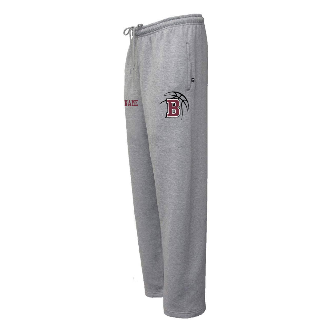 Bethel HS Girls Basketball Sweatpants-Open Bottom Logowear Bethel HS Girls Basketball Grey Adult XS