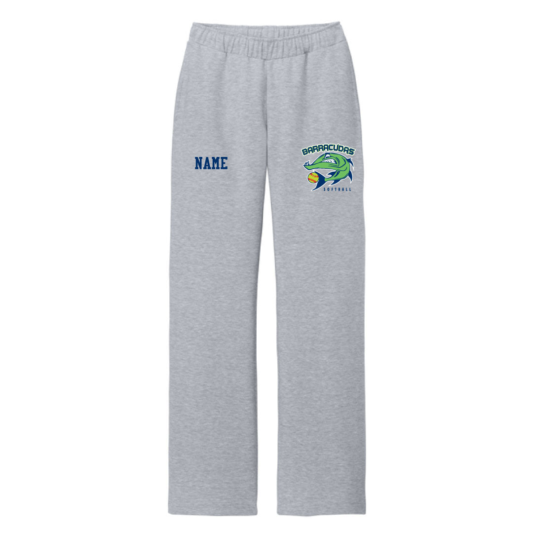 Barracudas Softball Sweatpants Logowear Barracudas Lt Grey Youth S Closed Bottom