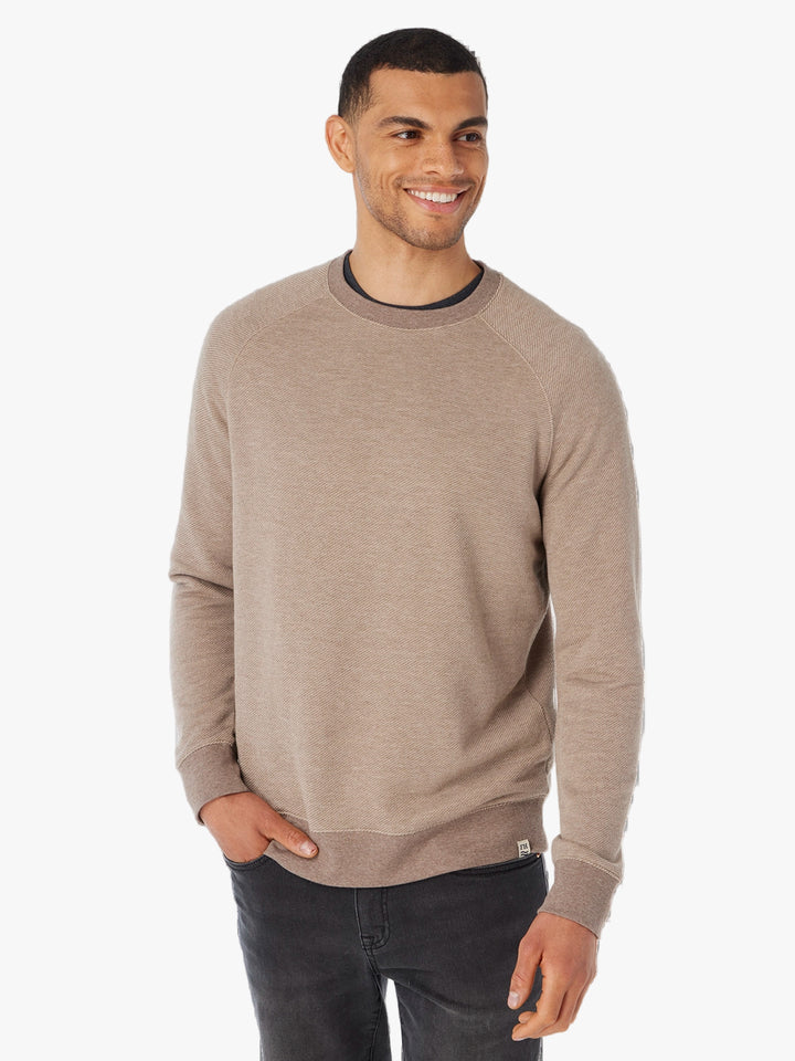 Fair Harbor Men's Textured Tailwind Crew Apparel Fair Harbor Oak Small