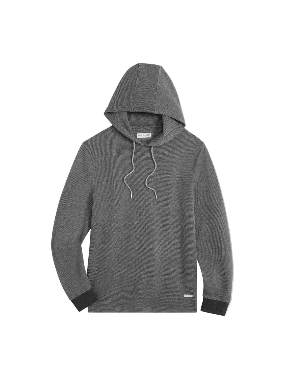 Fair Harbor Men's Textured Tailwind Hoodie Apparel Fair Harbor Charcoal Small