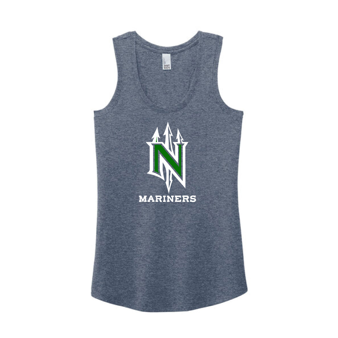 NYB Mariners Ladies Tri Blend Racerback Tank Logowear Norwalk Youth Baseball Navy Frost Ladies XS