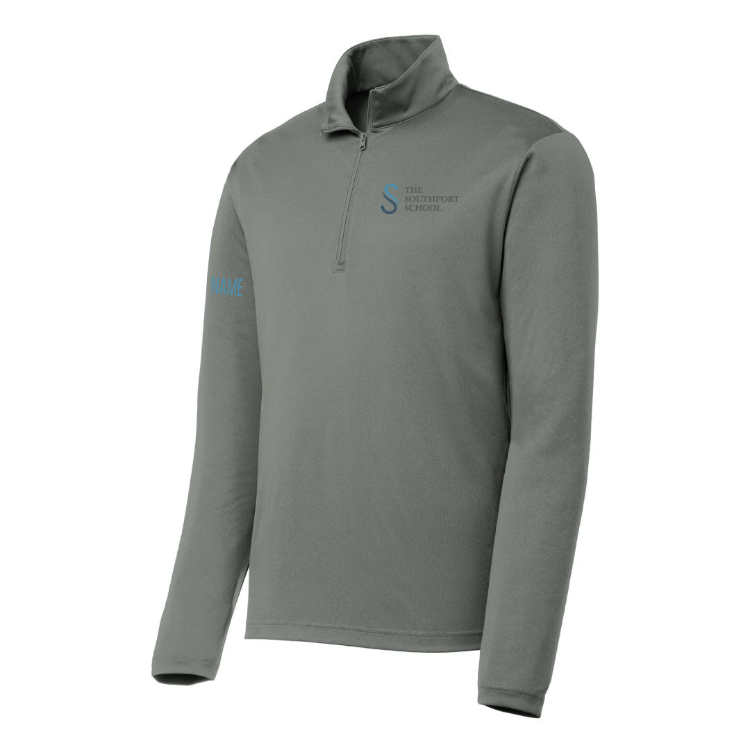 The Southport School Performance Zip Logowear The Southport School Grey Mens S