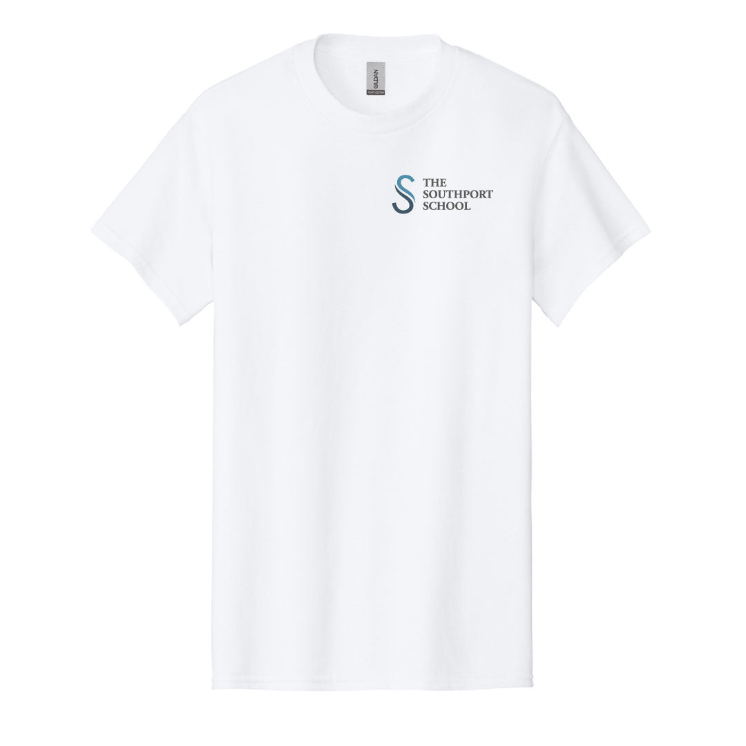 The Southport School Cotton Tee Logowear The Southport School White Mens S