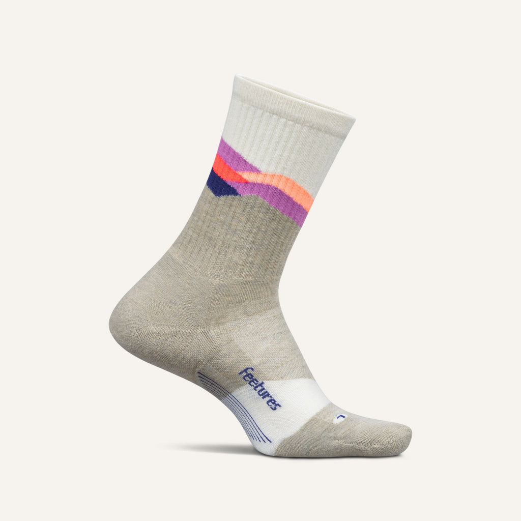 Feetures Trail Max Cushion Mini Crew Apparel Feetures Mountain High Cream Medium