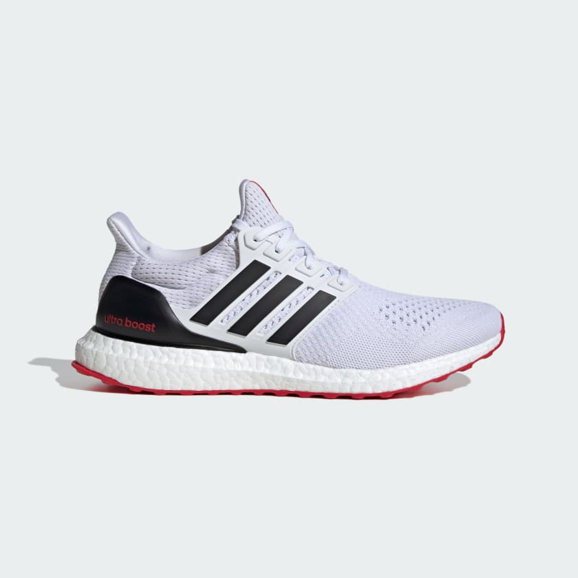 adidas Kids' UltraBoost 1.0 DNA J Footwear Adidas White/Black/Better Scarlet-IE2711 3.5
