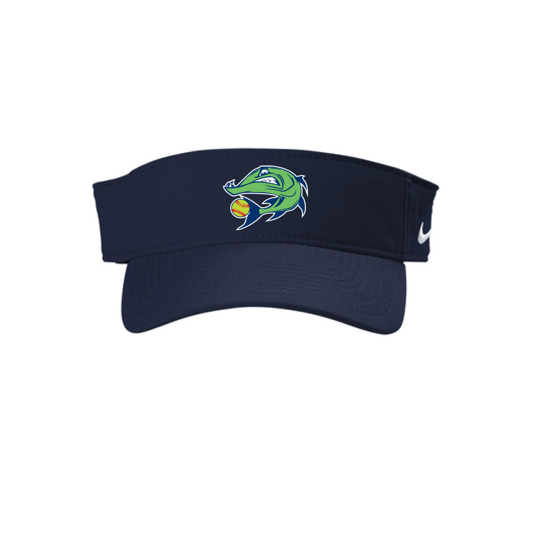 Barracudas Softball Nike Visor Logowear Barracudas Navy