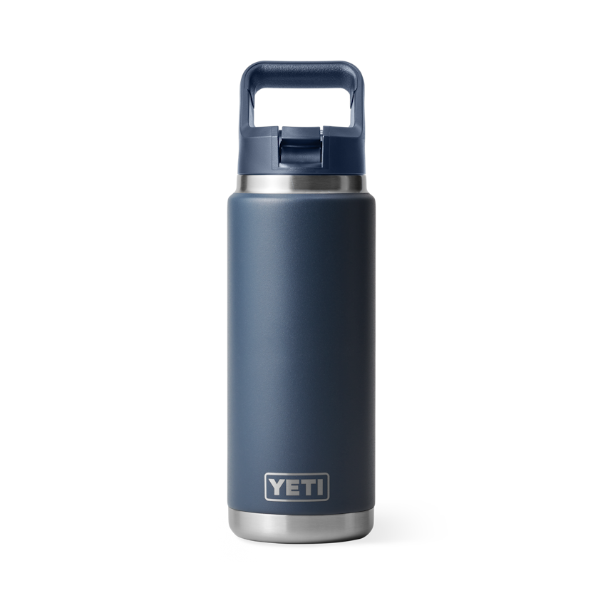 Yeti 26 oz Rambler Bottle w/Straw Cap Accessories Yeti Navy C