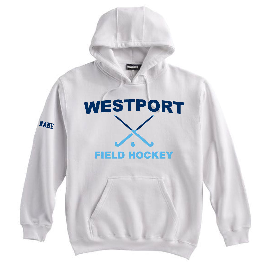 Westport Field Hockey Hooded Sweatshirt Logowear Westport Field Hockey White Youth S