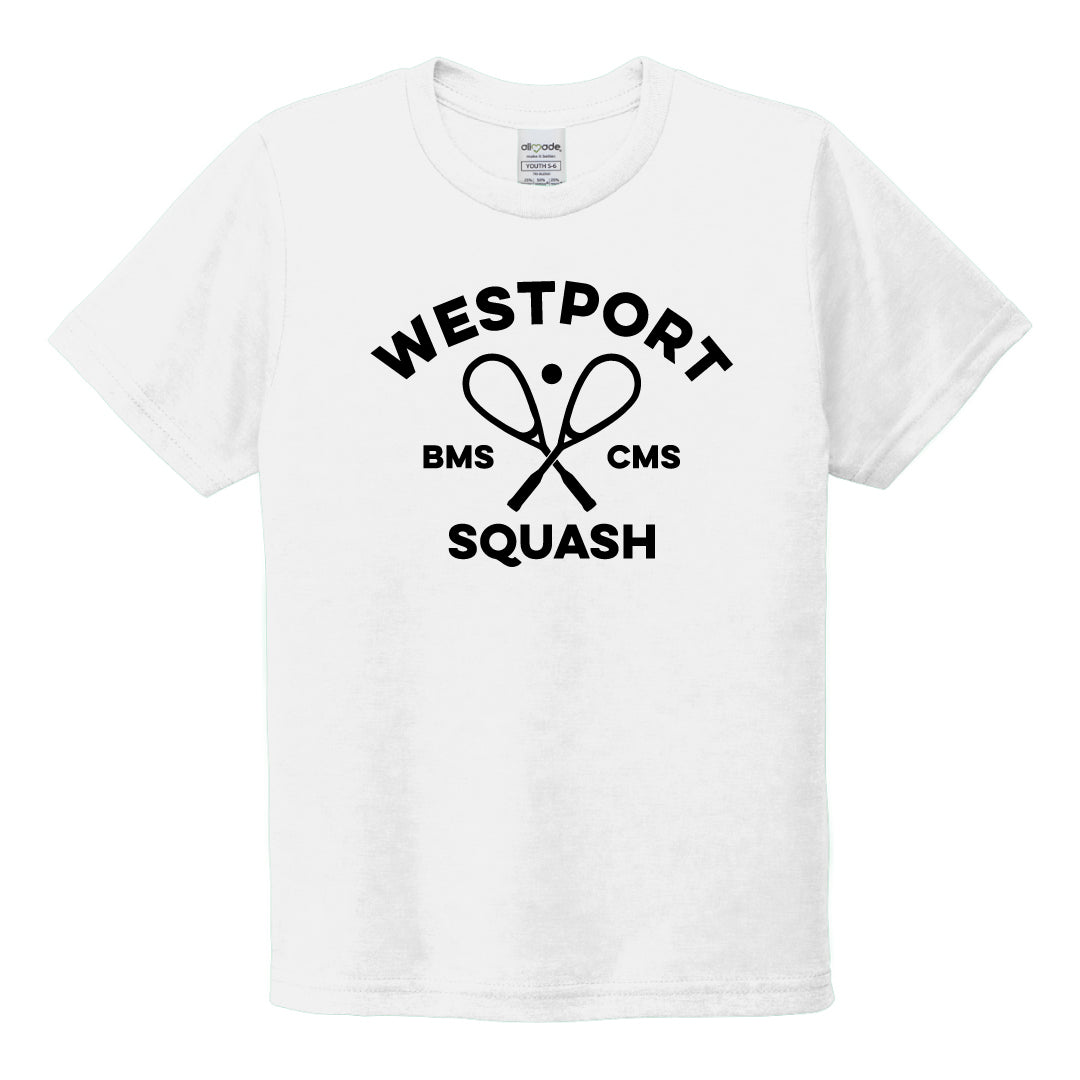 Westport Squash Cotton Tri Blend Short Sleeve Logowear Westport Squash White Adult XS