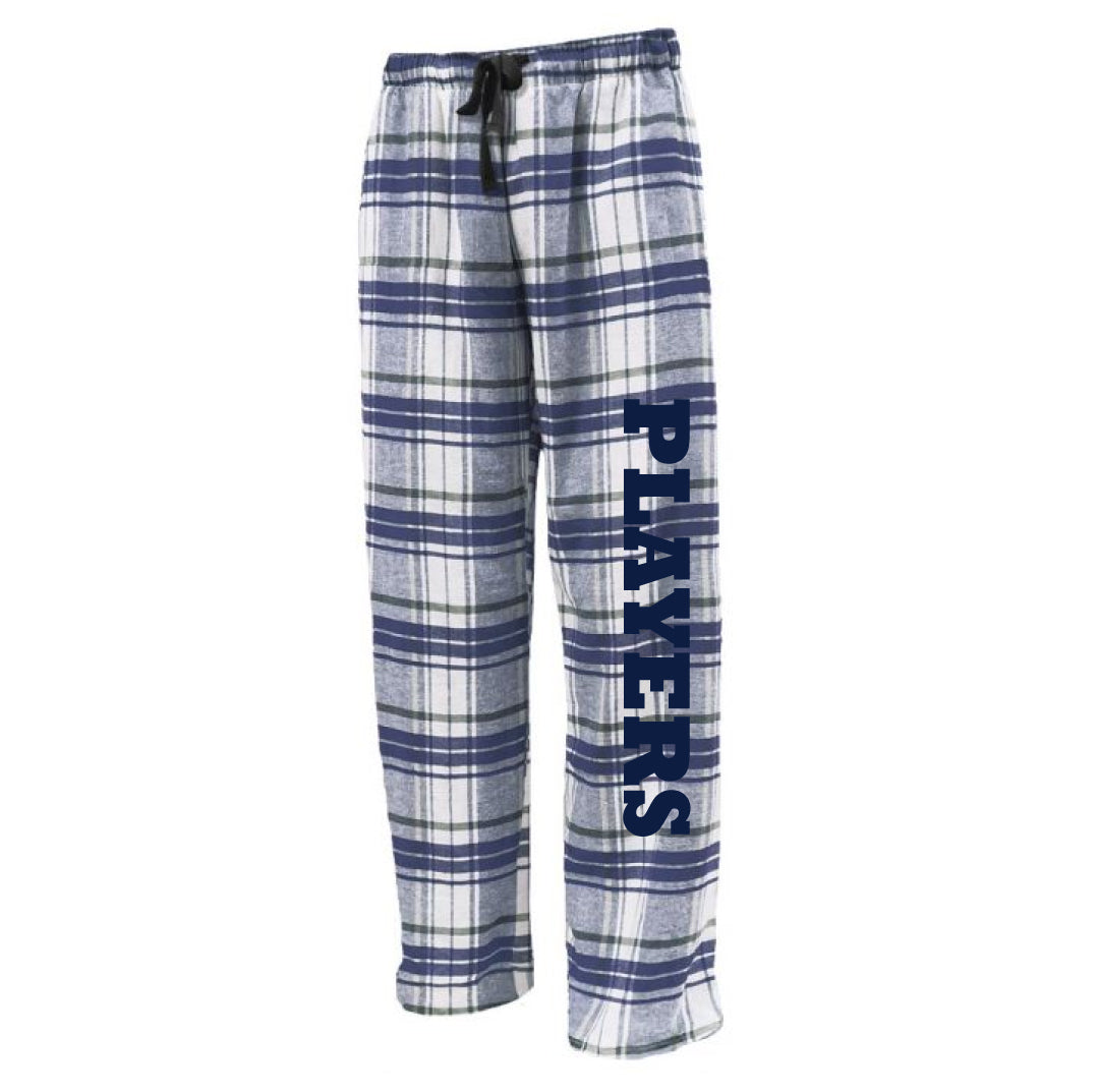 Staples Players Flannel Pants Logowear Staples Players White/Navy Adult XS