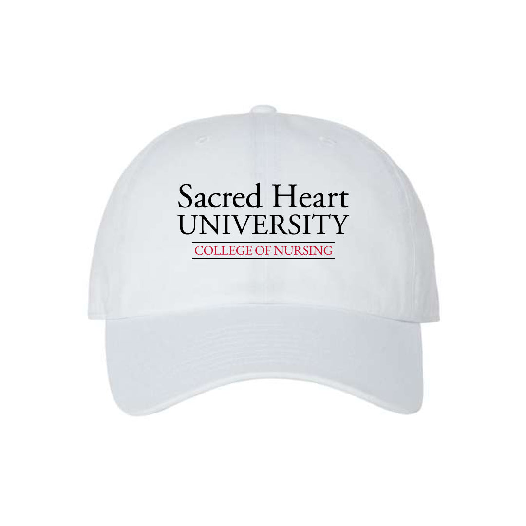 SHU SNA Hat Logowear SHU Student Nurses' Association White