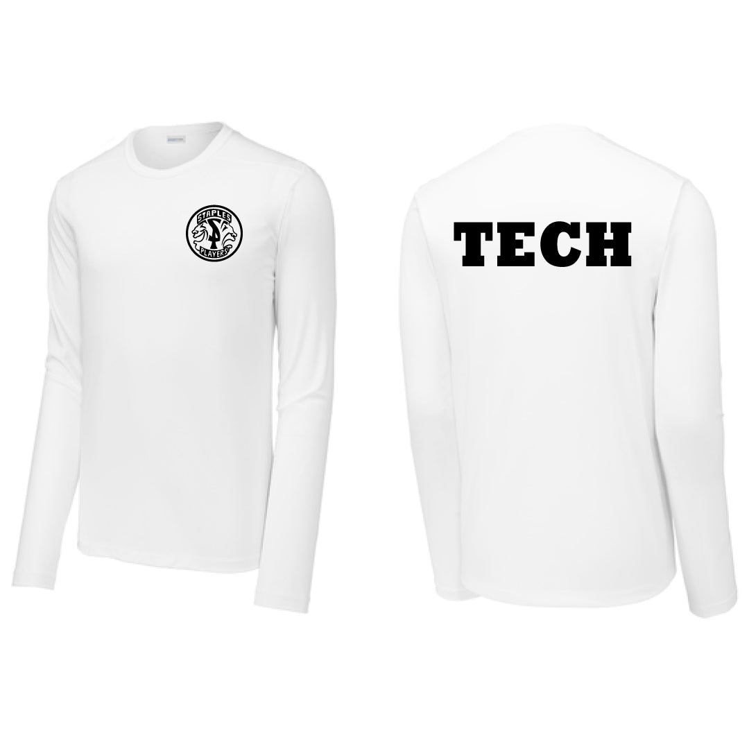 Staples Players TECH Performance Long Sleeve Logowear Staples Players White Ladies XS