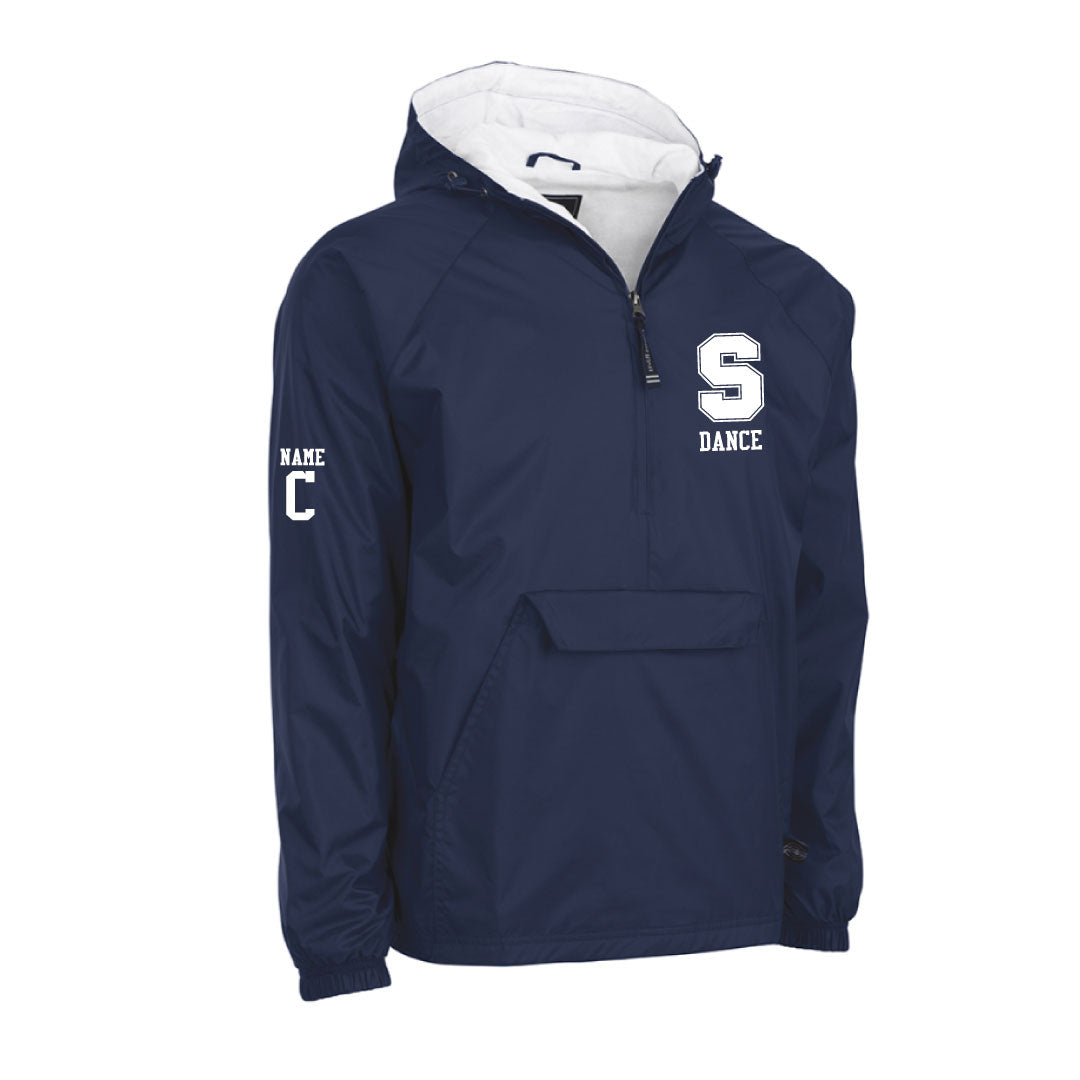 Staples Dance Team Hooded 1/4 Zip Wind Jacket Logowear Staples Dance Team Navy Adult S
