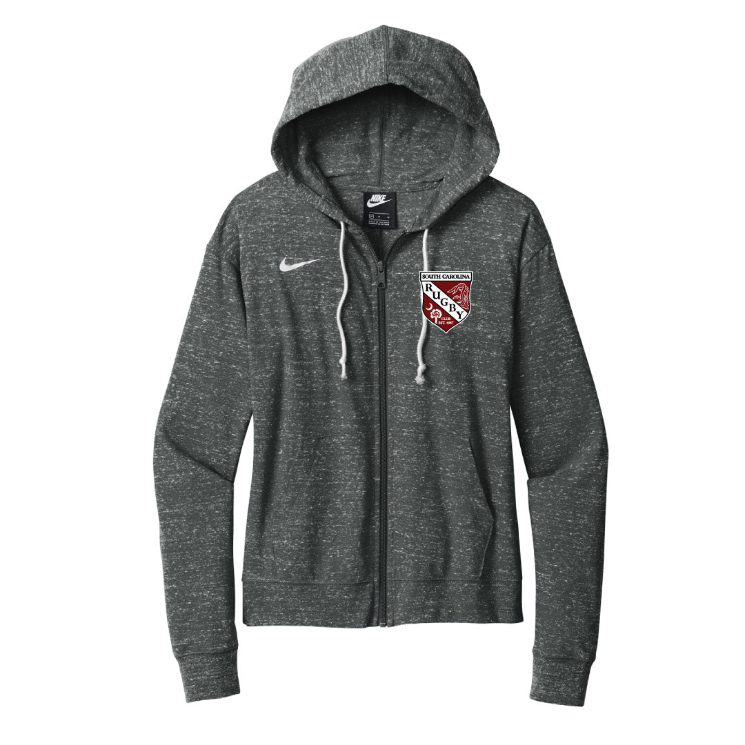 USC Rugby Nike Women's Gym Vintage Full-Zip Hoodie Logowear University of So. Carolina Rugby Ladies S
