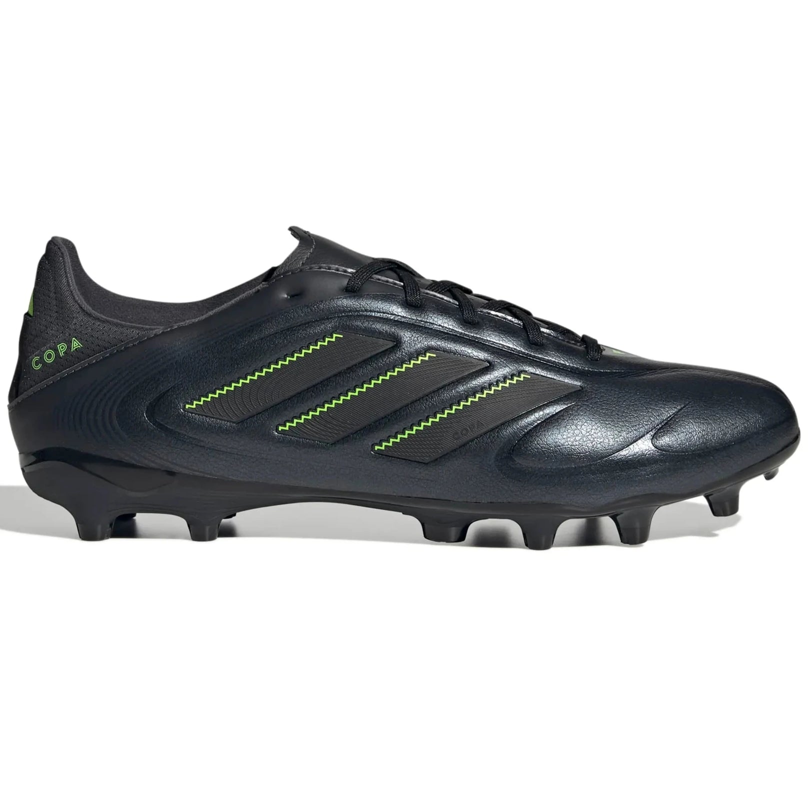 adidas Copa Pure III League FG/MG Cleats Footwear Adidas Core Black Solar Green/Lucid Lemon-JH6300 6.5
