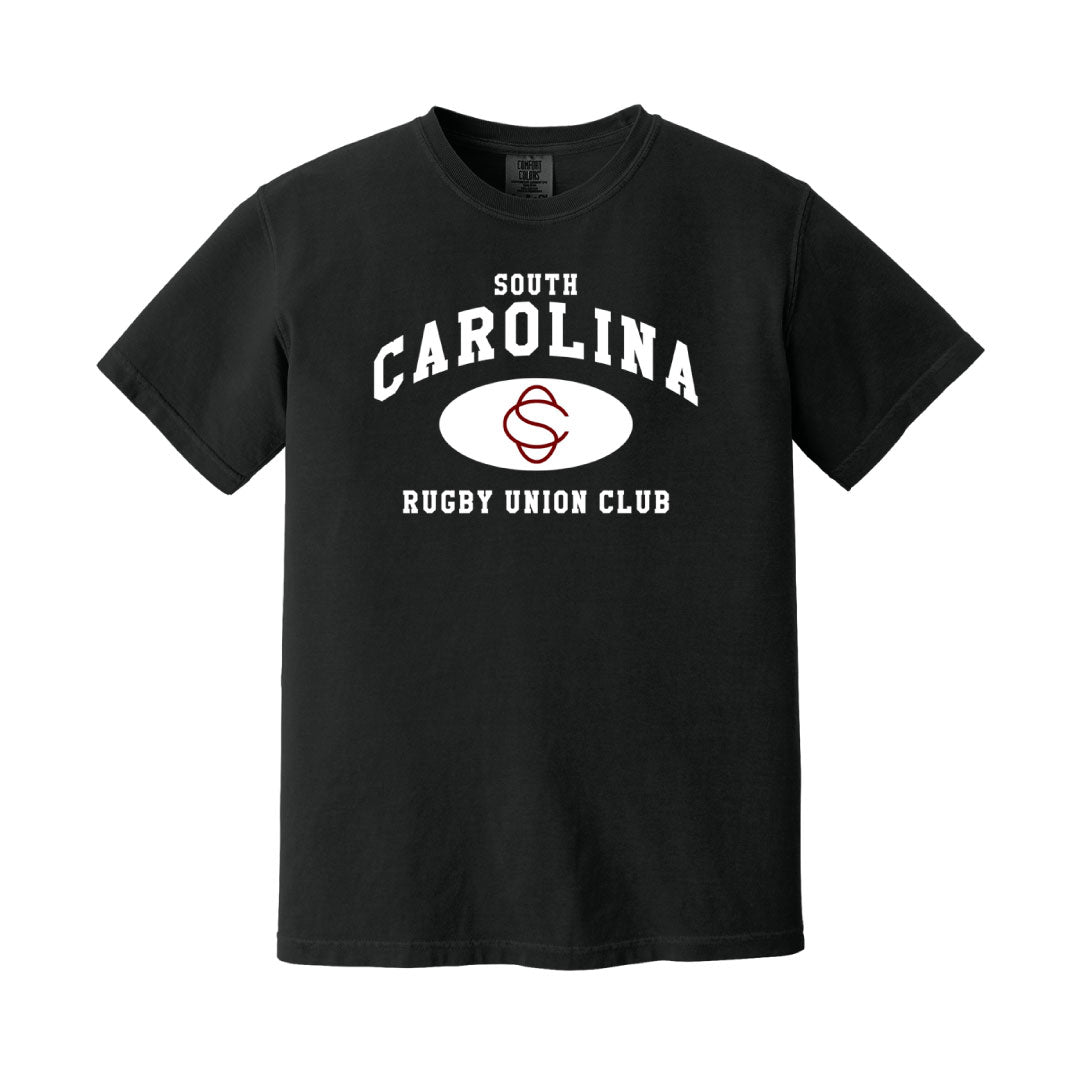 USC Rugby Union Comfort Colors Tee Logowear University of So. Carolina Rugby Black Mens S