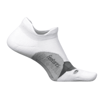 Feetures Elite Light Cushion No Show Tab Apparel Feetures White Small