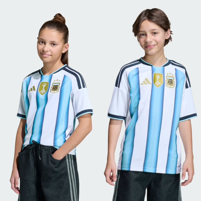 adidas Youth Argentina 26 Home Replica Jersey Apparel Adidas White/Ice Blue/Light Blue-KA8119 XSmall