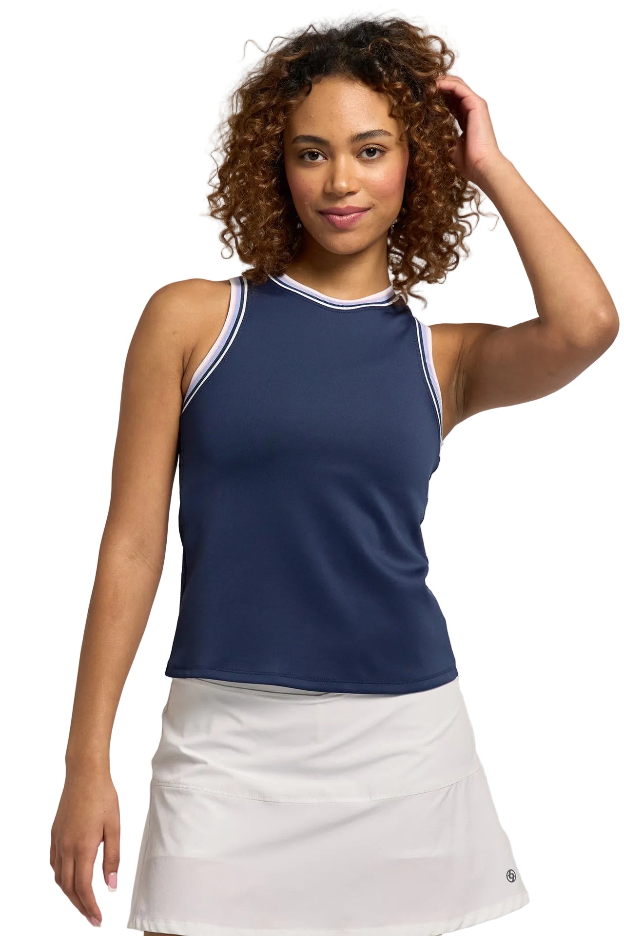 Lija Women's Varsity Tank 2.0 Apparel LIJA Dark Navy/Multi XSmall