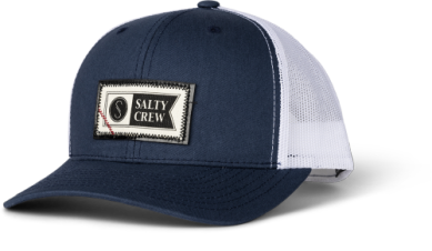 Salty Crew Topstitch Retro Trucker Hat Accessories Salty Crew Navy/White