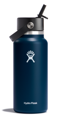 Hydro Flask 32 oz Wide Mouth with Flex Straw Cap Accessories Hydro Flask Indigo