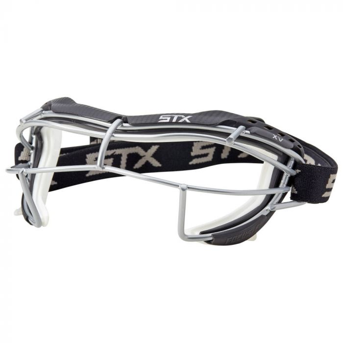 STX Women's Focus XV-S Lacrosse Goggle Equipment STX, INC Adult Graphite/White