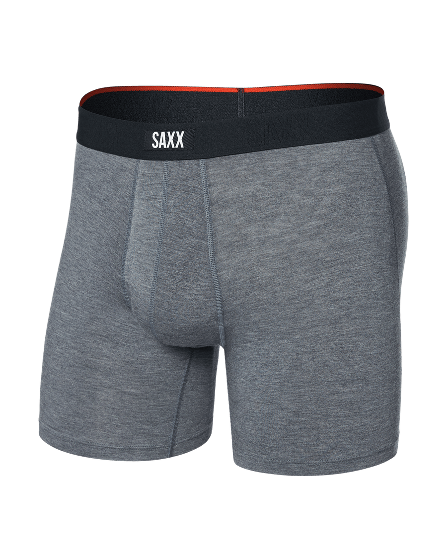 Saxx Men's Vibe Xtra Soft Comfort Boxer Brief 6" Apparel SAXX Dark Grey Heather Small