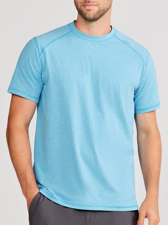 Tasc Men's Carrollton Fitness T-Shirt Apparel Tasc Waves Heather-439 Small