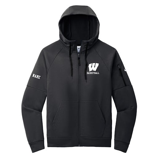 Westport Basketball Nike Therma Fit Full Zip Logowear Westport Basketball Black Mens XS