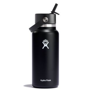 Hydro Flask 32 oz Wide Mouth with Flex Straw Cap Accessories Hydro Flask Black