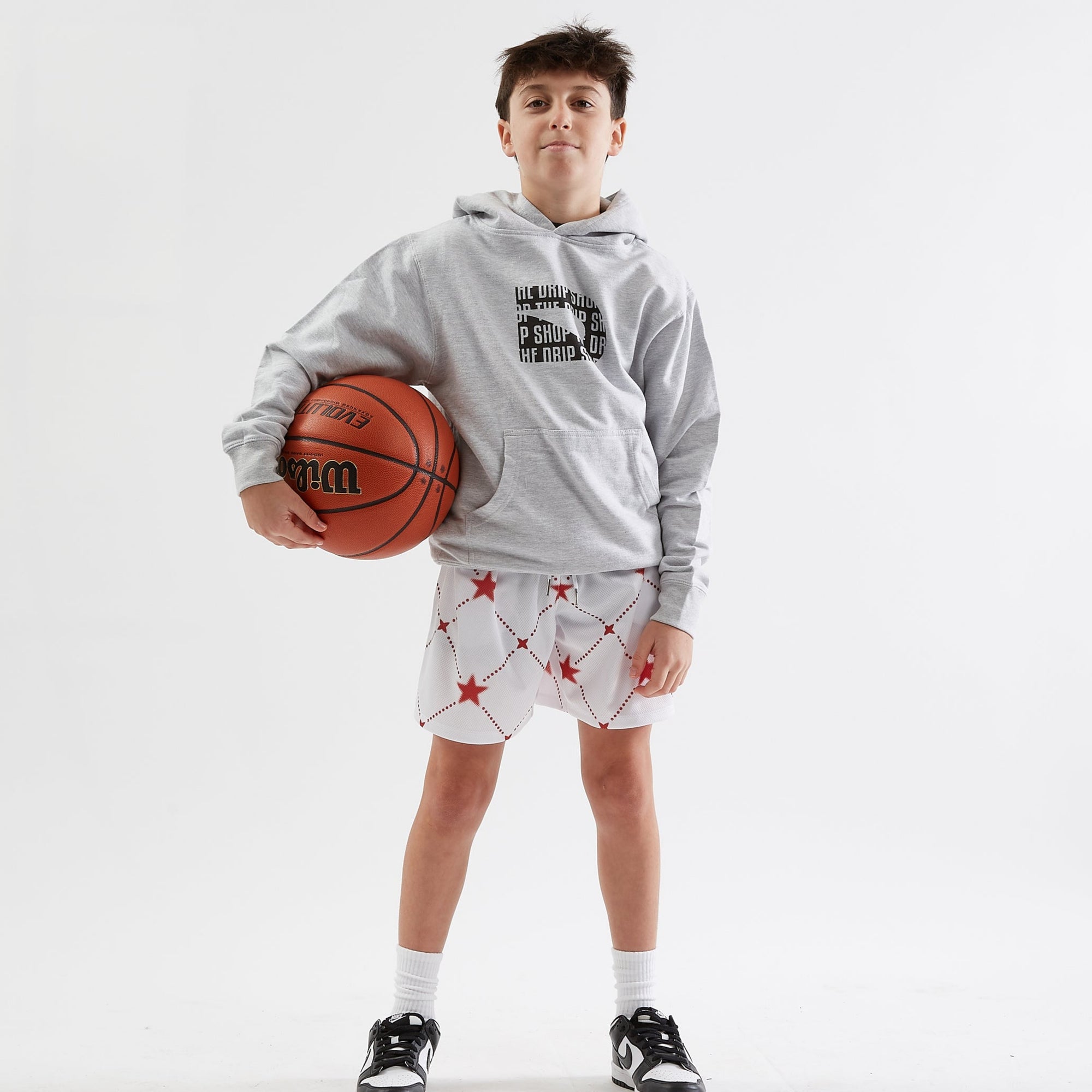The Drip Shop Kids' All Star Shorts Apparel The Drip Shop White Youth Small