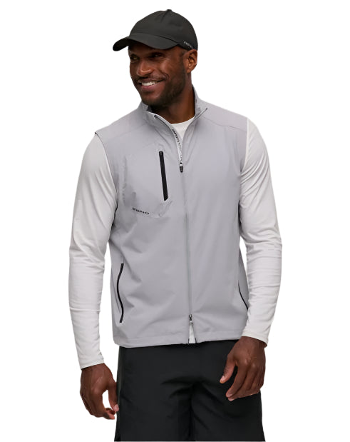 Zero Restriction Men's Z700 Vest Apparel Summit Golf Brands Metallic Silver/Black Large