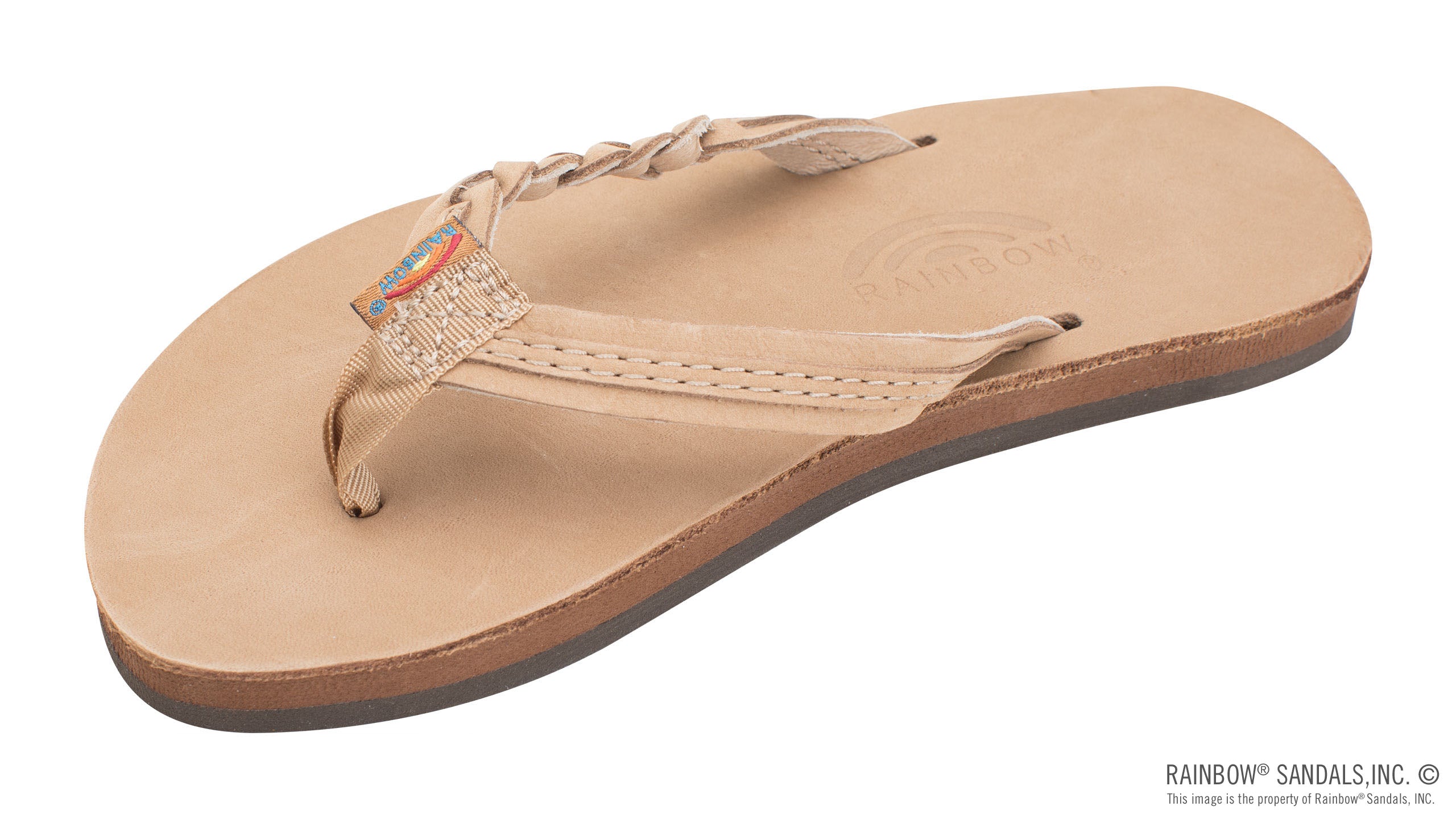 Rainbow Kids Flirty Braidy Premier Leather Braided 1 2 Strap Footwear Rainbow Sandals 13/1 Sierra Brown