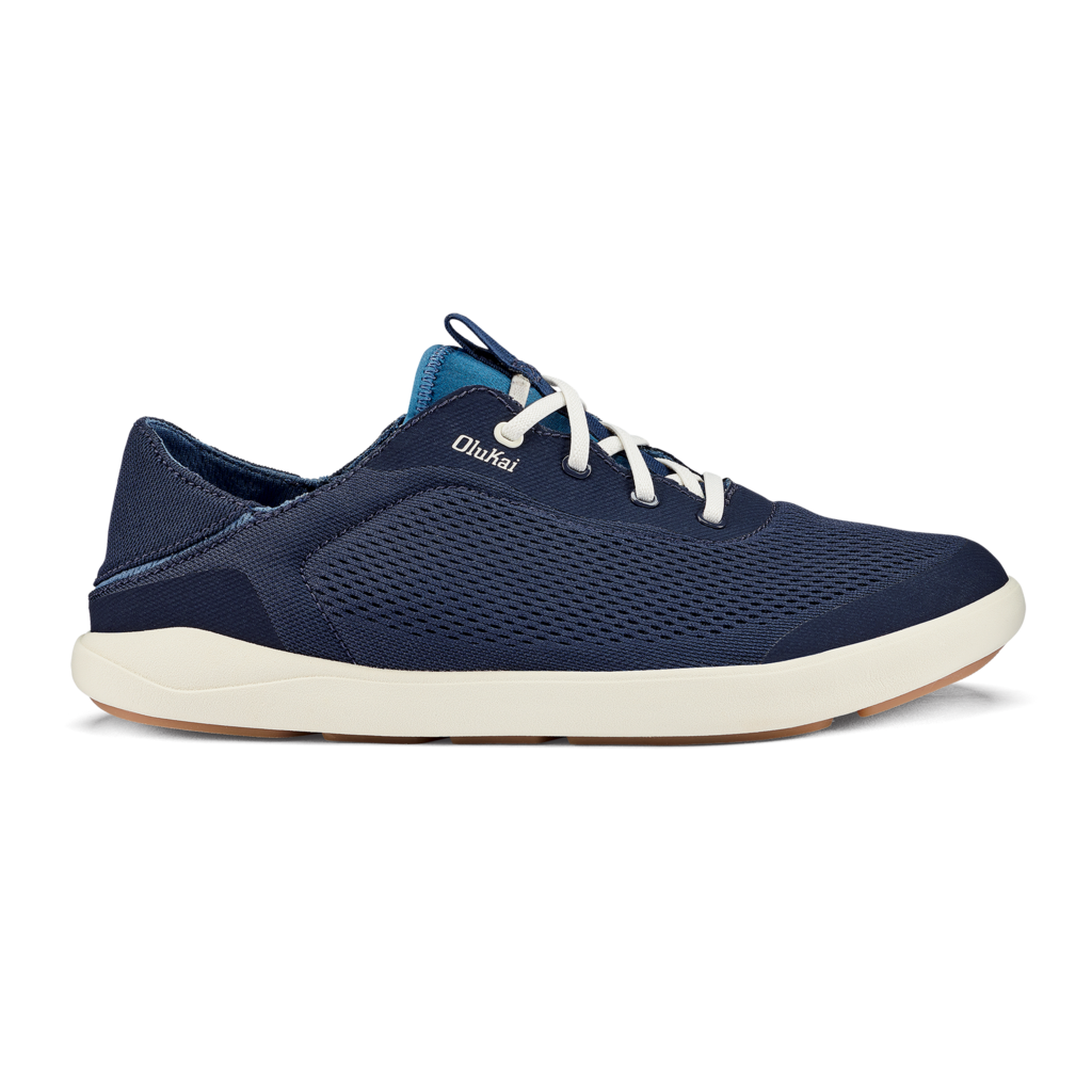 Olukai Men's Moku Pae No Tie Shoes Footwear Olukai Trench Blue/Off White 8