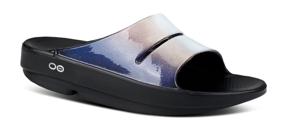 Oofos Women's Ooahh Luxe Slide Footwear OOFOS Calypso 7