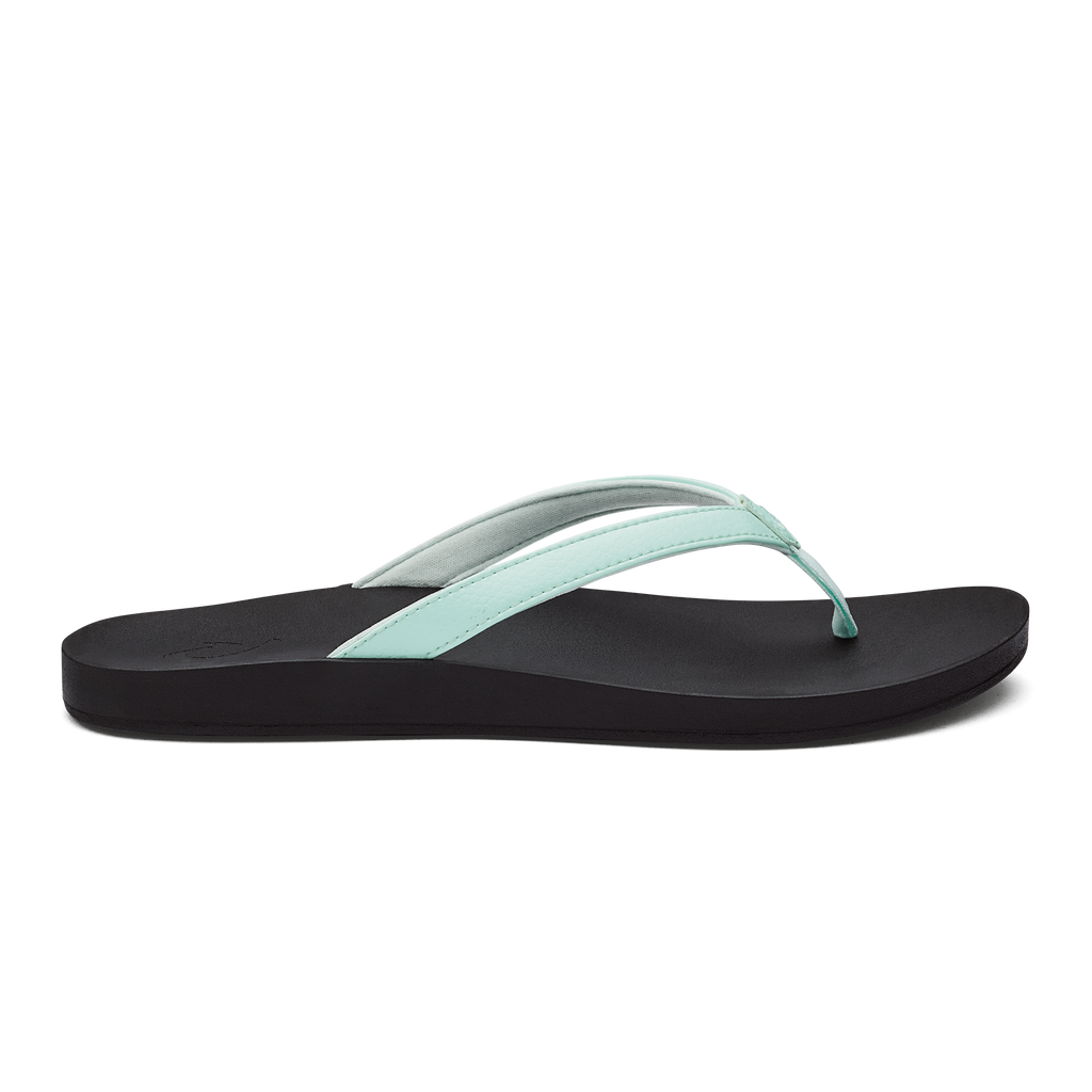Olukai Womens Puawe Footwear Olukai Sea Glass/Black 6