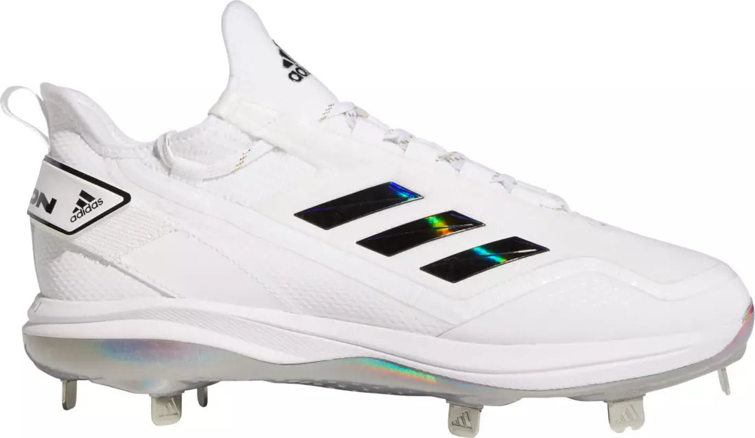 adidas Men's Icon BOOST 7 Metal Cleats Footwear Adidas 7 Footwear White/Core Black