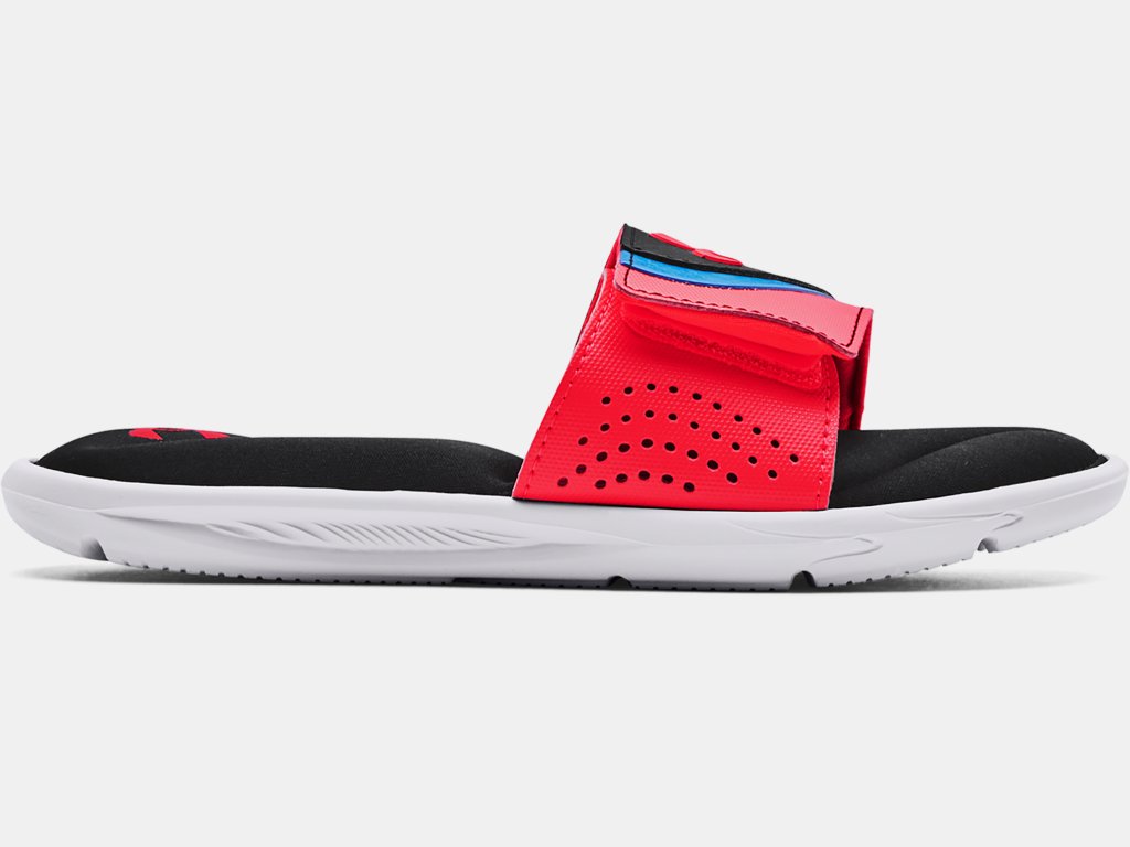 Under Armour Boys Ua Ignite Vi Slides Footwear Under Armour 12 Black/White/Beta-002