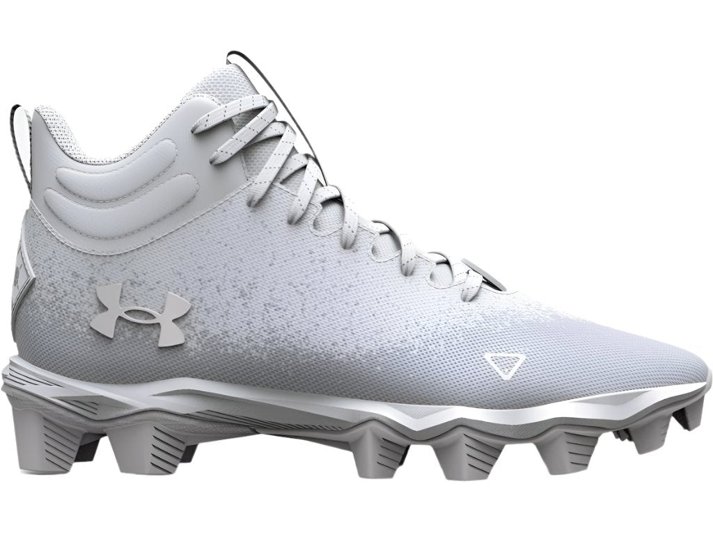 Under Armour Boys Spotlight Franchise Rm 2 0 Football Cleats Footwear Under Armour White/White/Metallic Silver-100 12 Medium